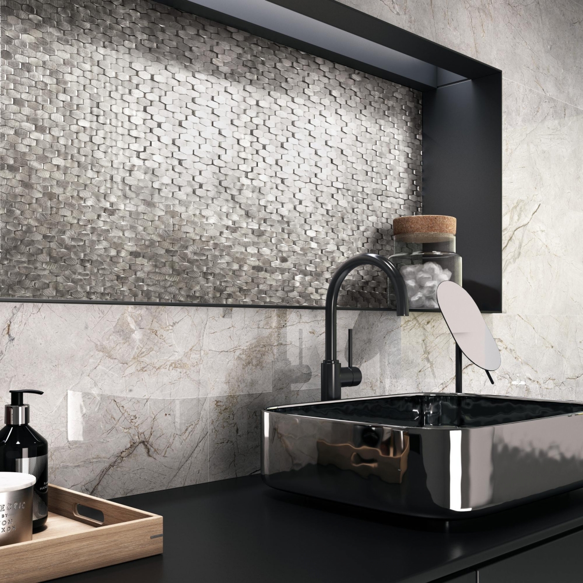 Lavabo en céramique Ambience Wonder Silver 1