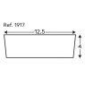 Solid beam diagram 300x12.5x4 imitation wood