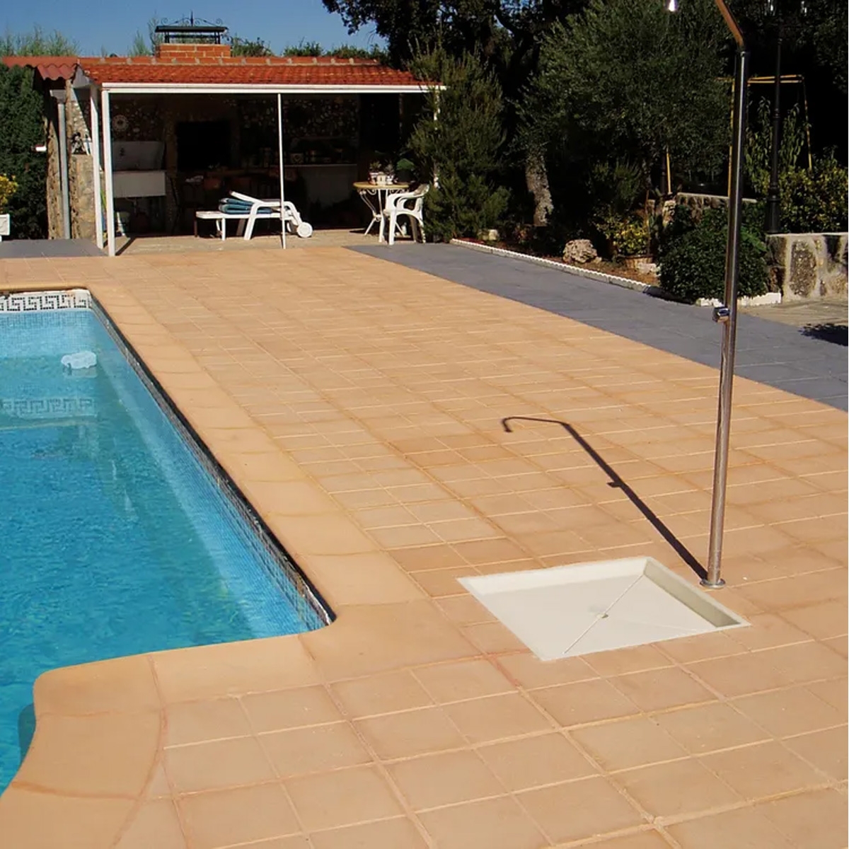 Piscina com base de duche Bamboo 80x80