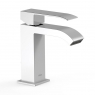 Robinet de lavabo exclusif Cuadro 159mm_Blanco-Chrome