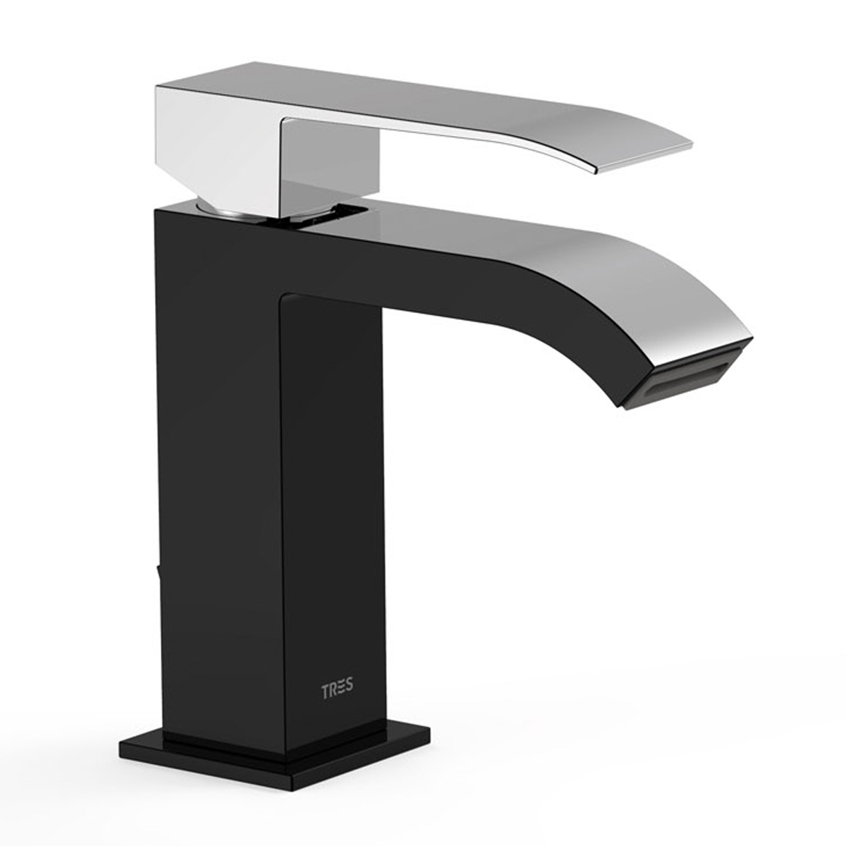 Exclusive 159mm_Negro-Chrome Frame Single Lever Basin Faucet