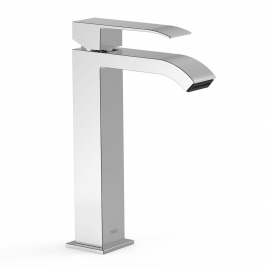 Grifo Monomando Alto Con Maneta Para Lavabo Cuadro Exclusive