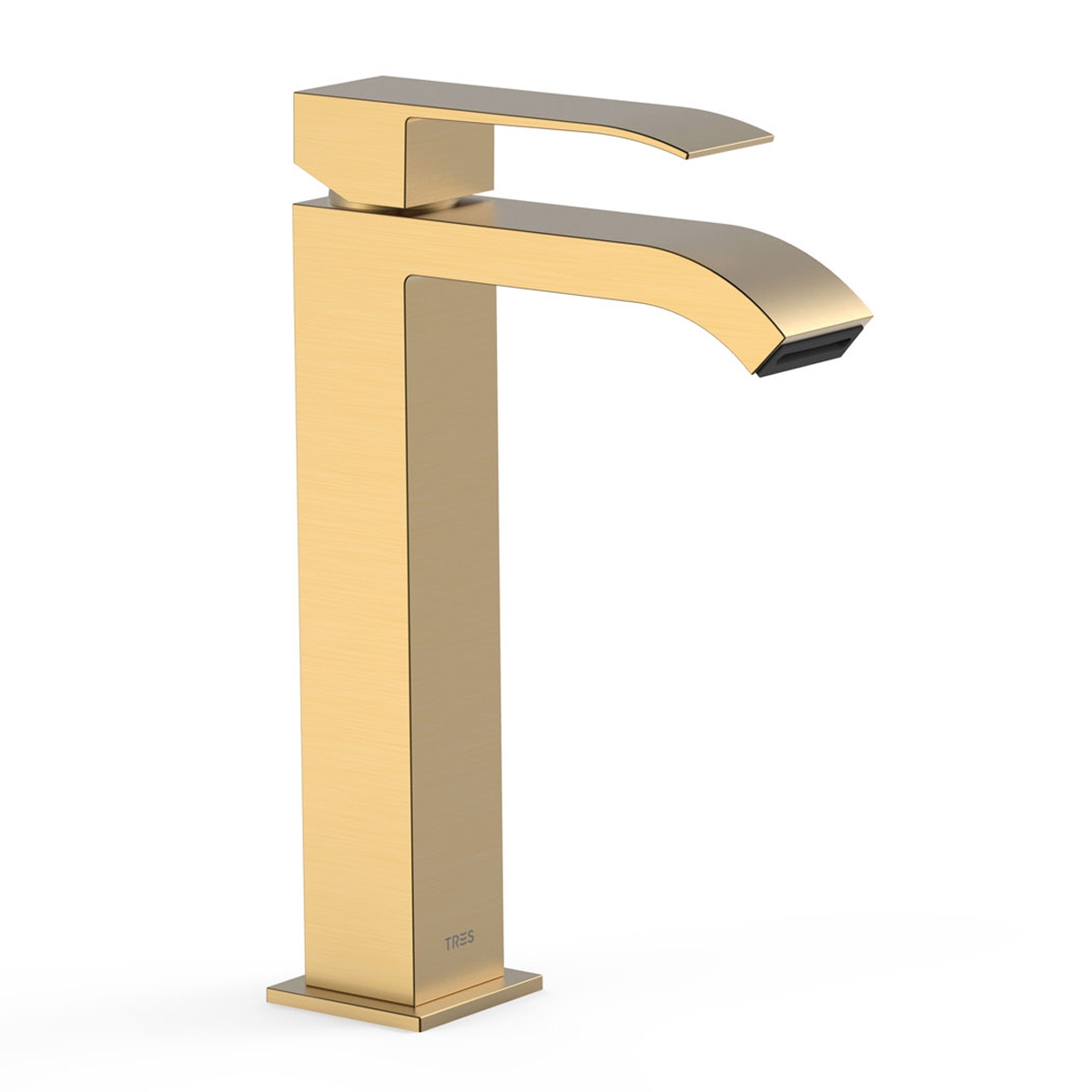 Torneira exclusiva 241mm_Oro fosca da bacia Cuadro Single Lever