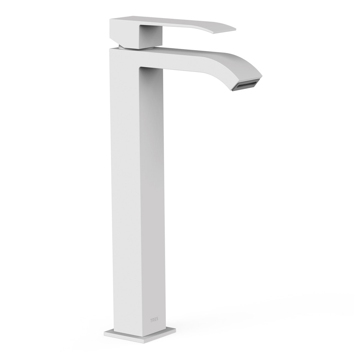 Grifo Monomando Lavabo Cuadro XXL Exclusive 318mm_Blanco mate