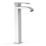 Grifo Monomando Lavabo Cuadro XXL Exclusive 318mm_Blanco-Cromo