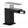Exclusive Single-lever Bidet Tap with Maneta_Negro-Chrome