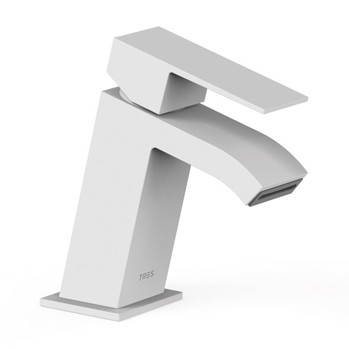 Exclusive Inclinado_Blanco matte Cuadro Single Lever Basin Faucet