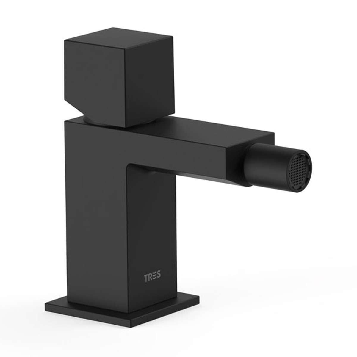 Single-lever bidet tap with matte Exclusive_Negro square