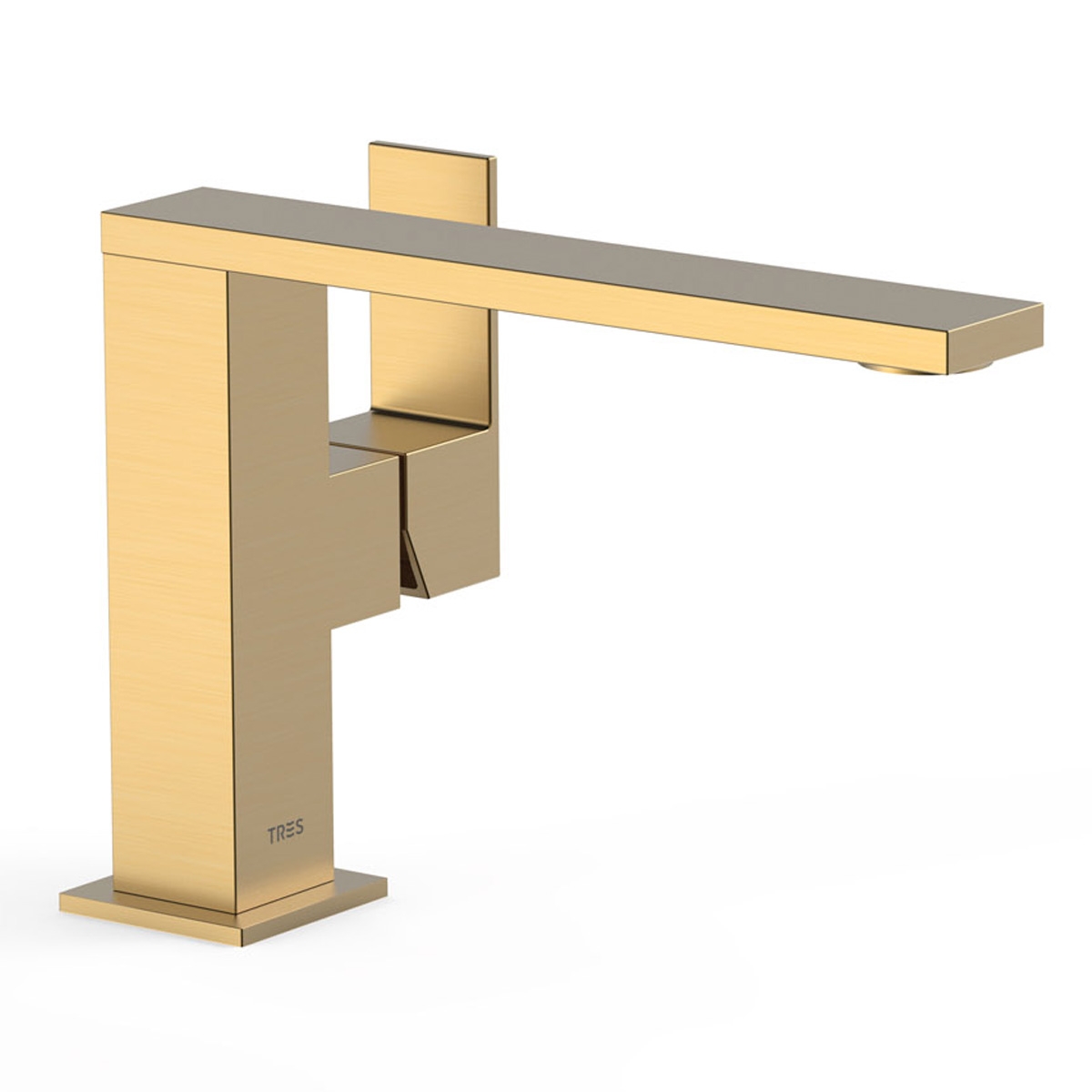 Grifo Monomando Lavabo Cuadro Exclusive_Oro mate