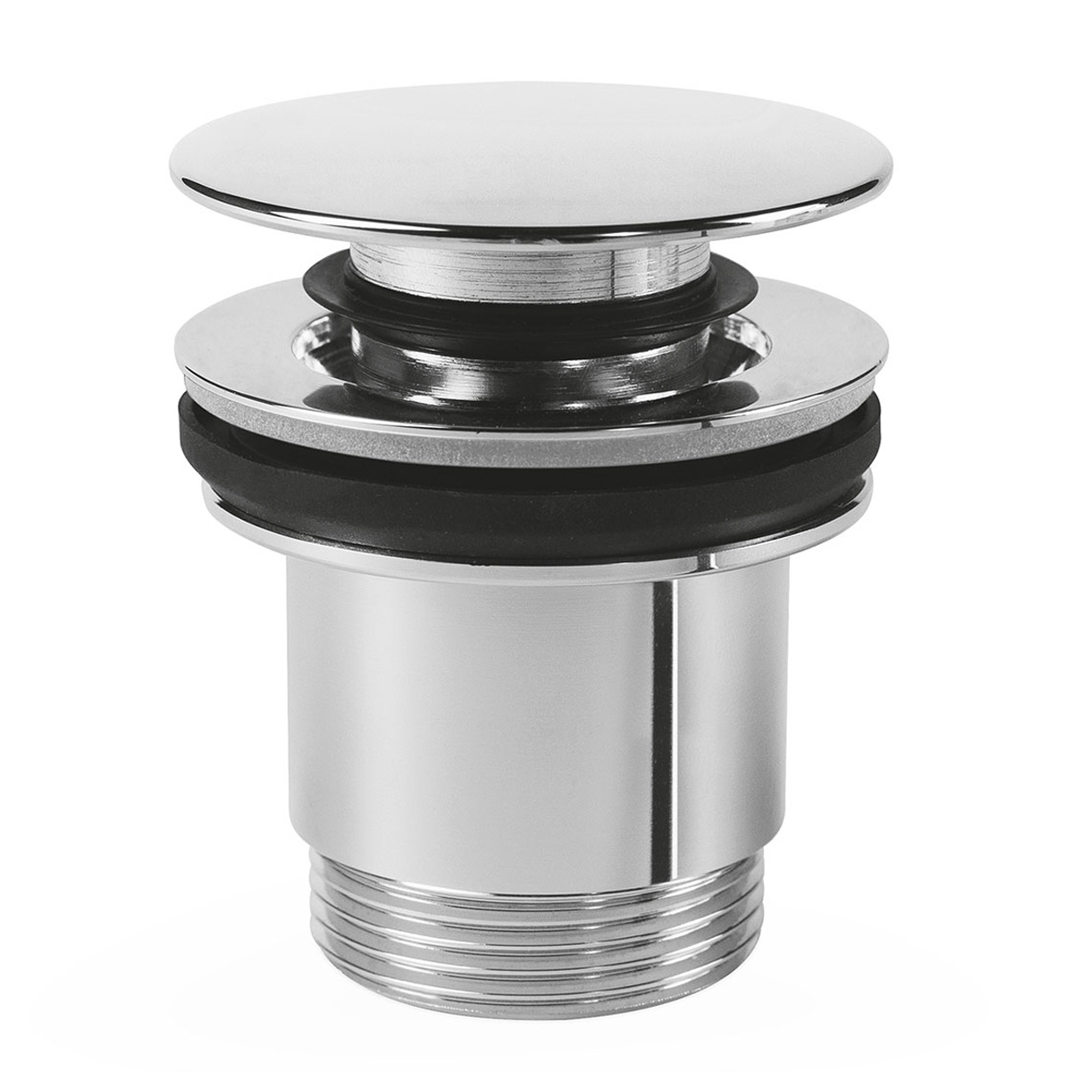 Valve click-clack chromée simple-rapide