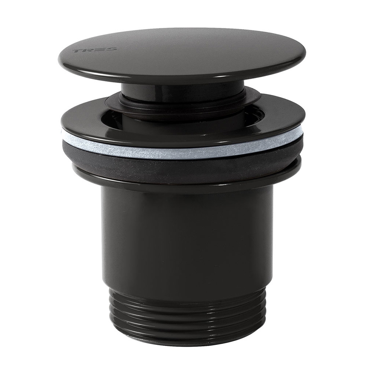 Valve simple-rapide clic-clac noir