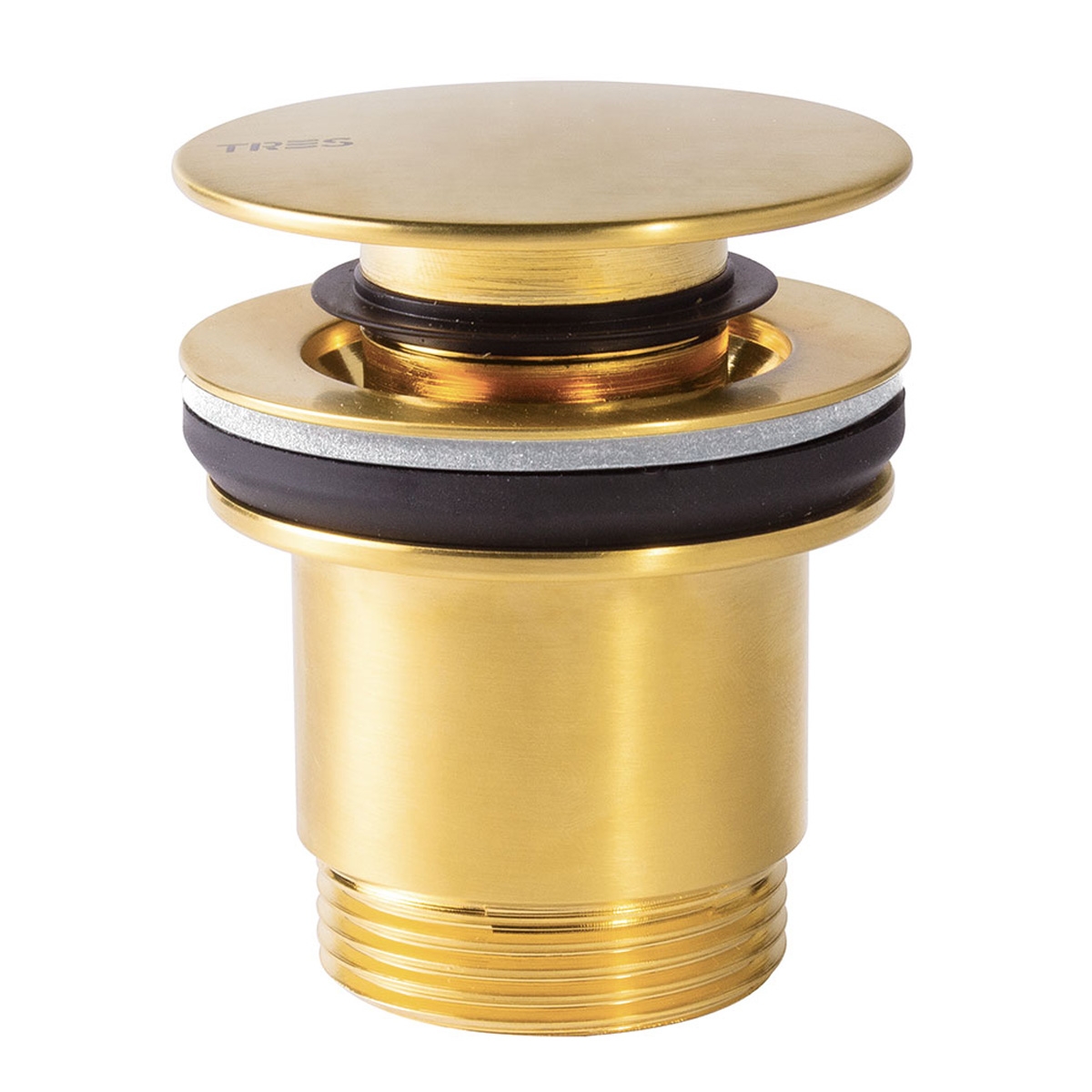 Válvula de encaixe simples e rápida de ouro fosco