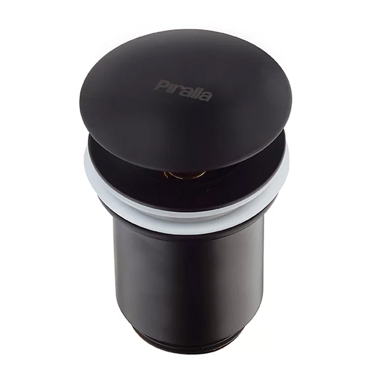 Válvula redonda universal para Lavabo_Negro