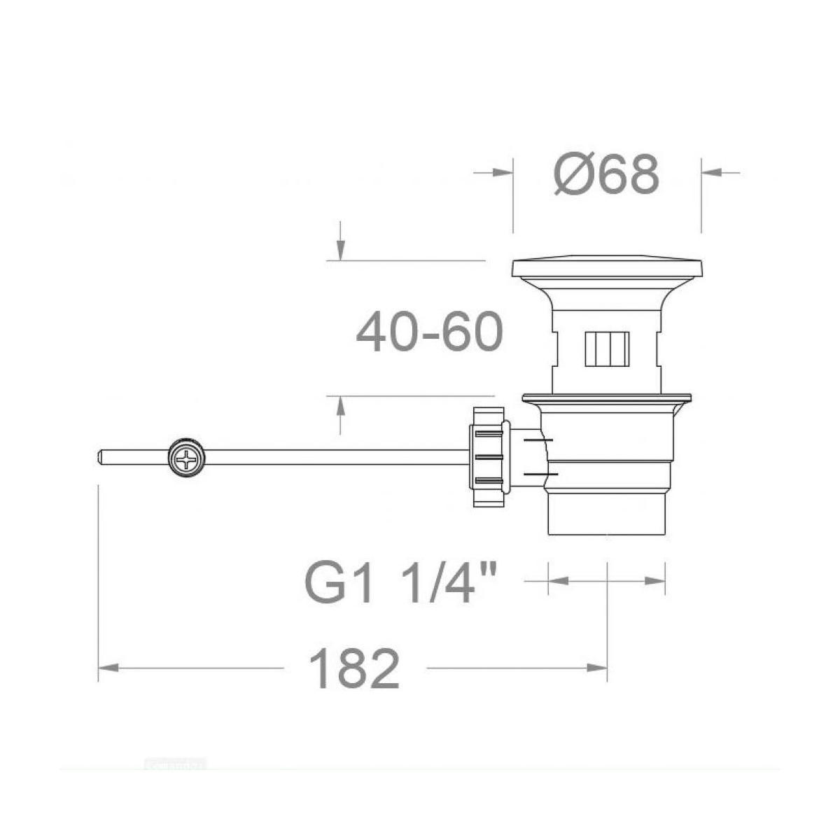 Valvula 1167 VA Automatica Laton medidas