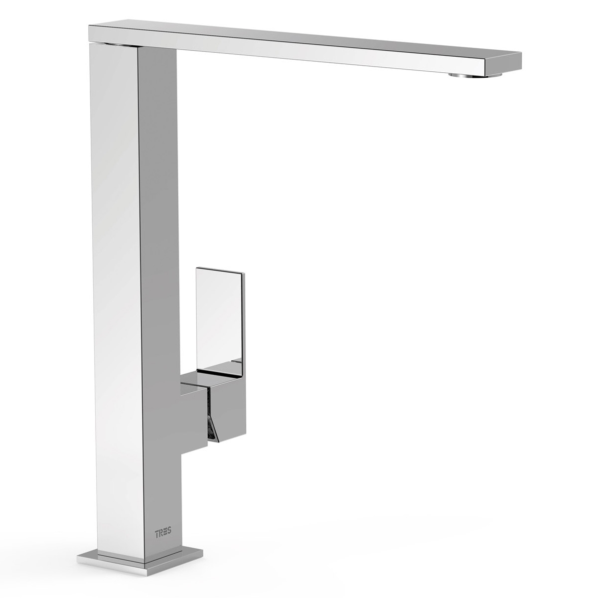 Hoher Einhebel-Wasserhahn mit lateral_Cromo Griff