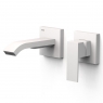 Matte white built-in faucet