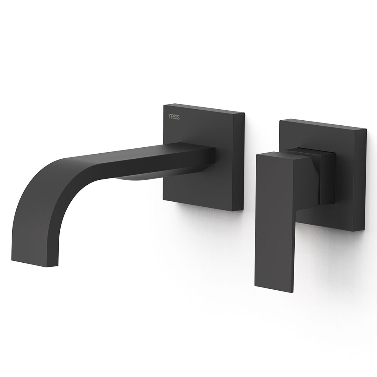 Long spout built-in faucet matte black