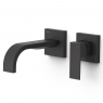 Long spout built-in faucet matte black