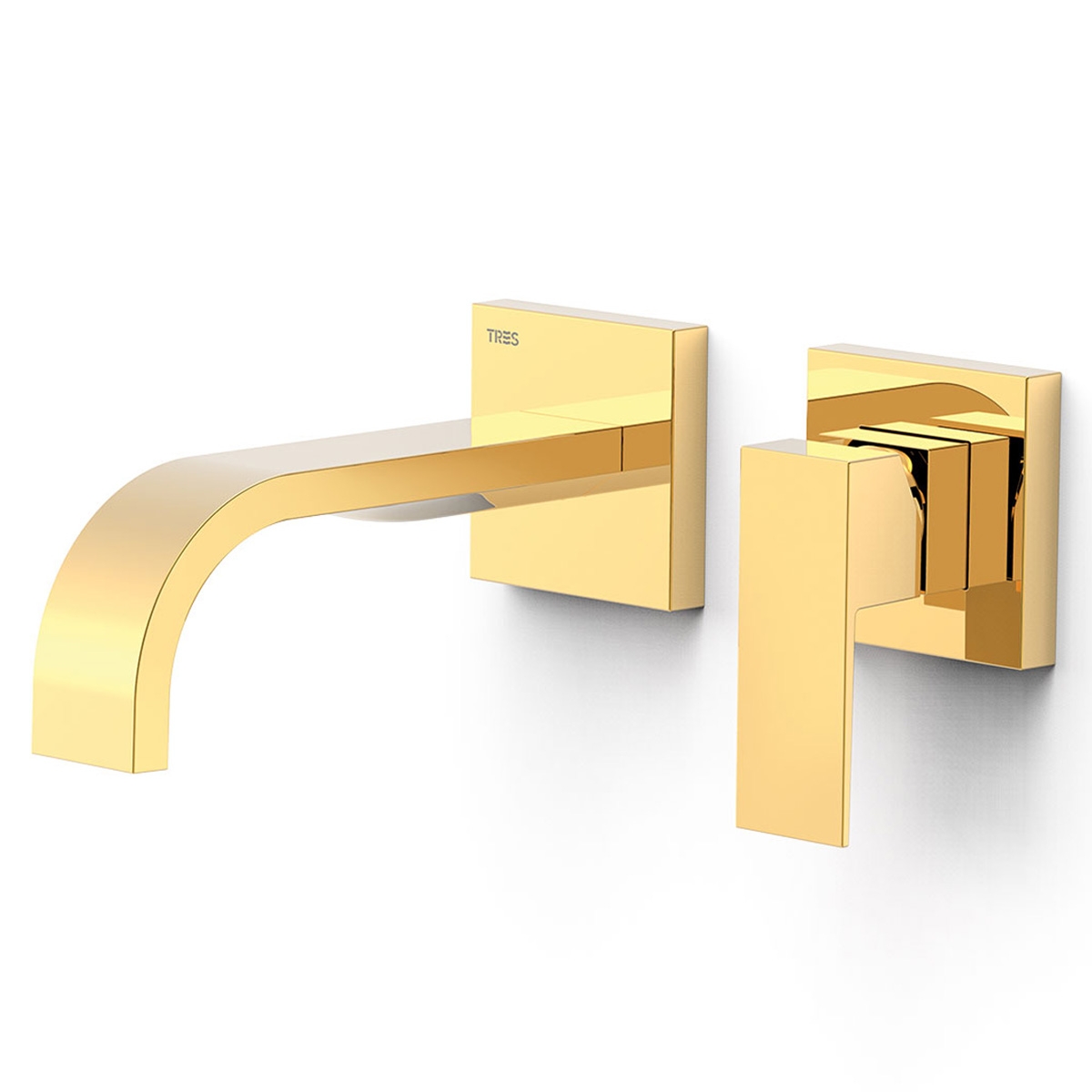 Eingebauter Wasserhahn mit langer Ausguss