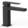 Slim Exclusive matte black single-lever tap with handle