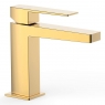 Slim Exclusive gold single-lever tap with handle