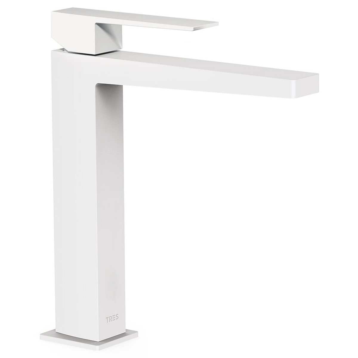 Grifo monomando largo con maneta Slim Exclusive blanco mate