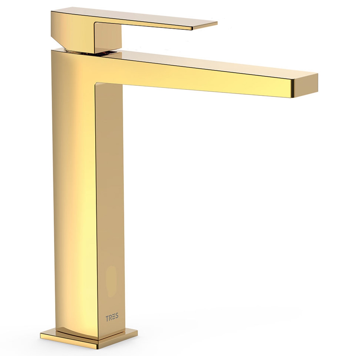 Torneira longa de alavanca única com punho em ouro Slim Exclusive