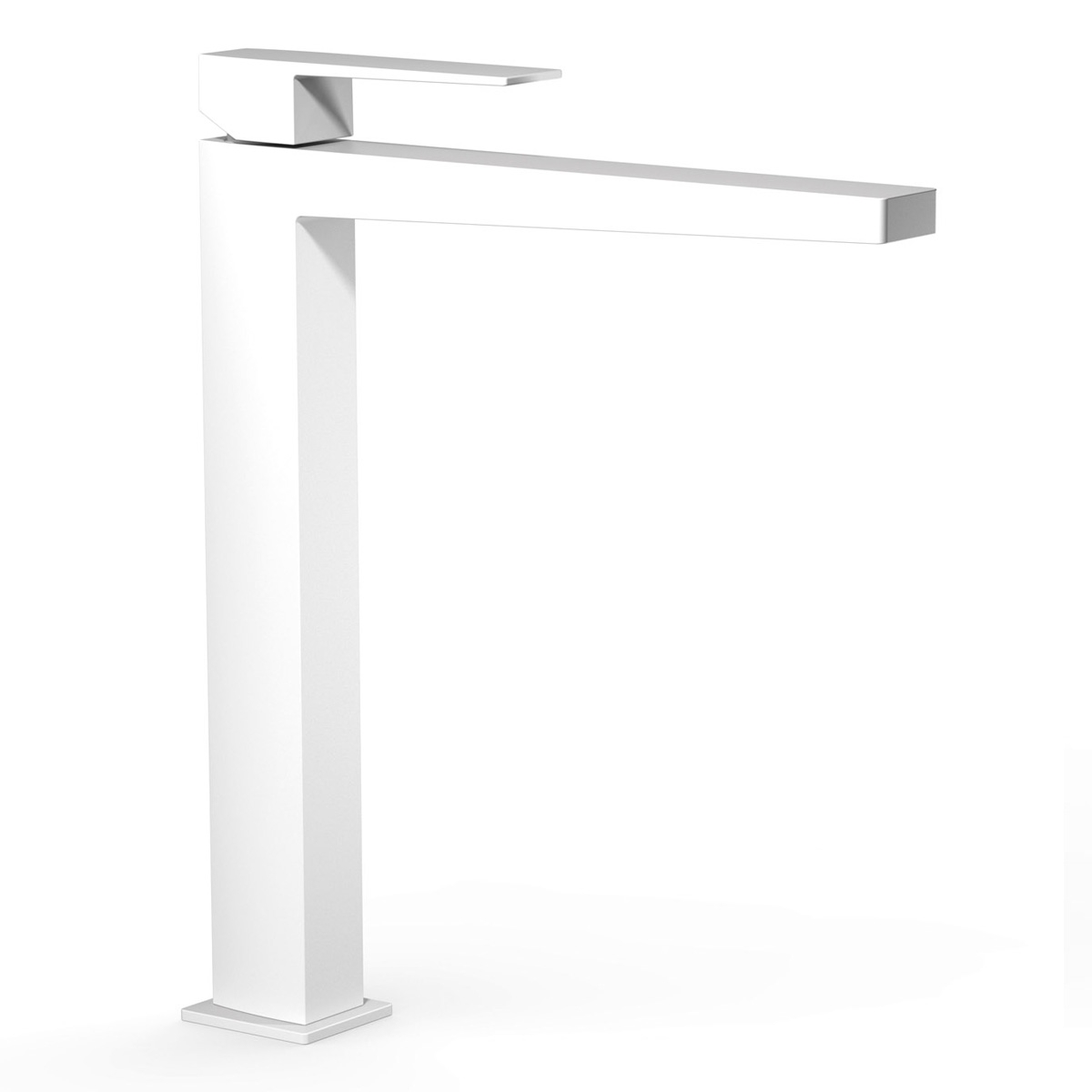 Torneira de alavanca única XXL com punho branco mate Slim Exclusive