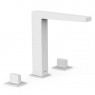 Grifo bimando para lavabo Slim Exclusive blanco mate