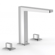 Torneira do lavatório de duas alavancas Slim Exclusive Chrome