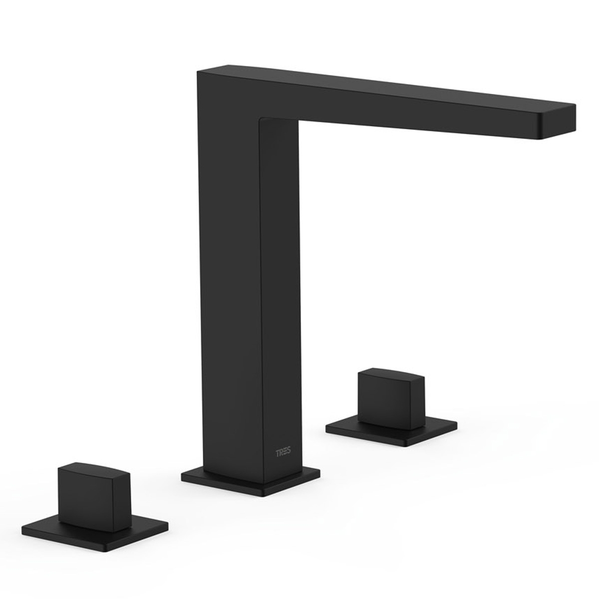 Torneira para lavatório de duas alavancas Slim Exclusive preto mate