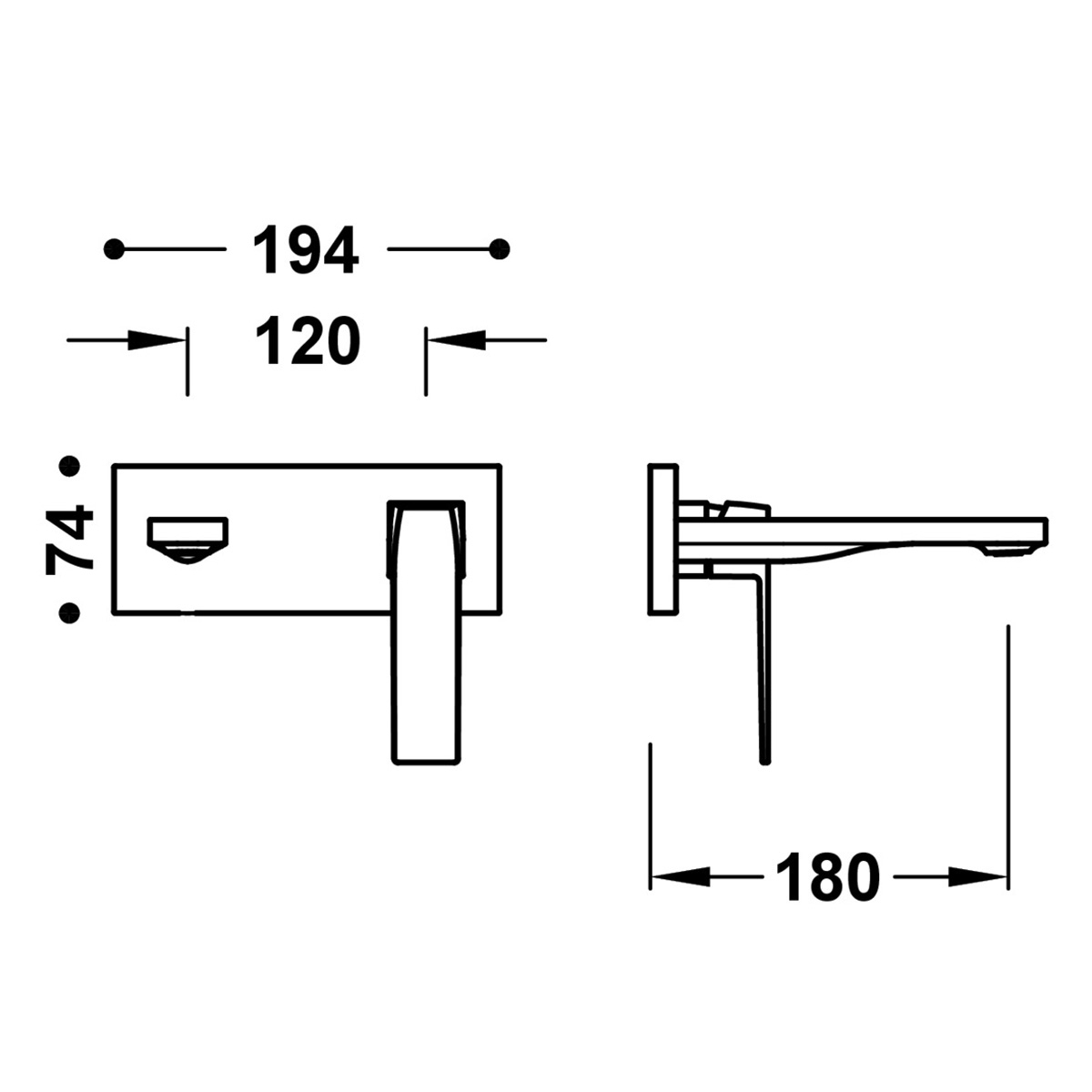 1 Piece Built-in Faucet For Slim Exclusive Sink