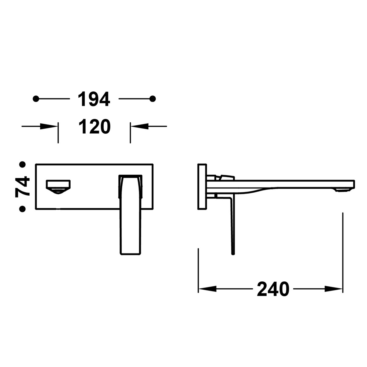 Slim Exclusive Robinet encastrable 1 pièce