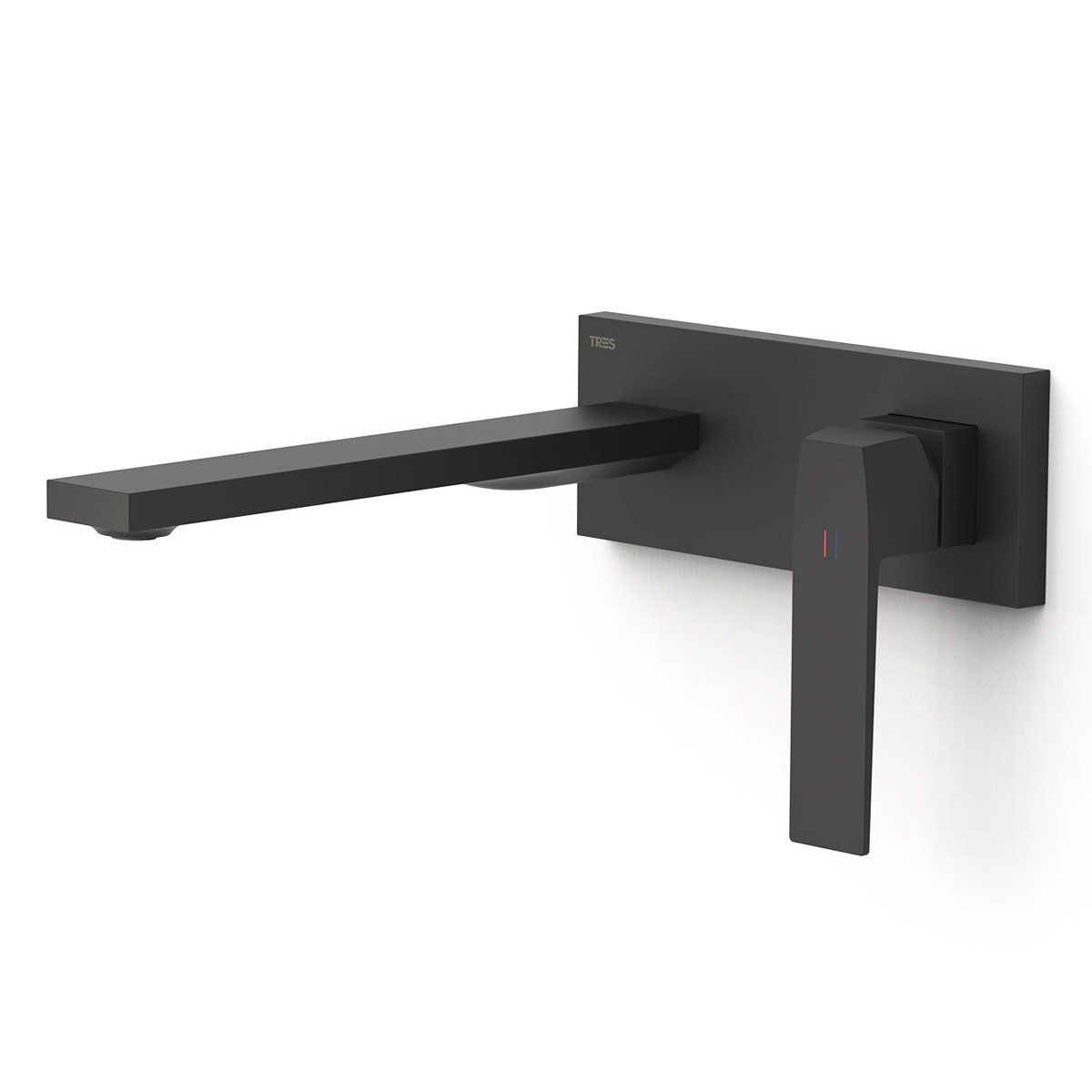 1-piece built-in faucet long spout Slim Exclusive matte black