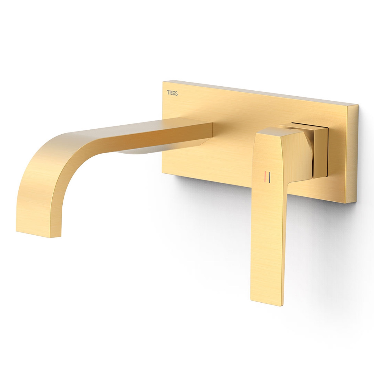 Robinet intégré 1 pièce bec incurvé Slim Exclusive or mat