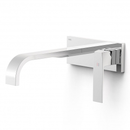 Grifo Empotrado 1 Pieza Caño Curvo Largo Para Lavabo Slim Exclusive