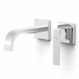 Slim Exclusive Curved Spout Recessed Faucet For Sink