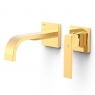 Slim Exclusive gold curved spout built-in faucet