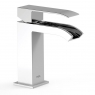 Cascada Basin Wasserhahn Cuadro Exclusive_Cromo-White