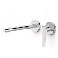 Eingebauter Wasserhahn mit langer Ausguss Klasse Chrom