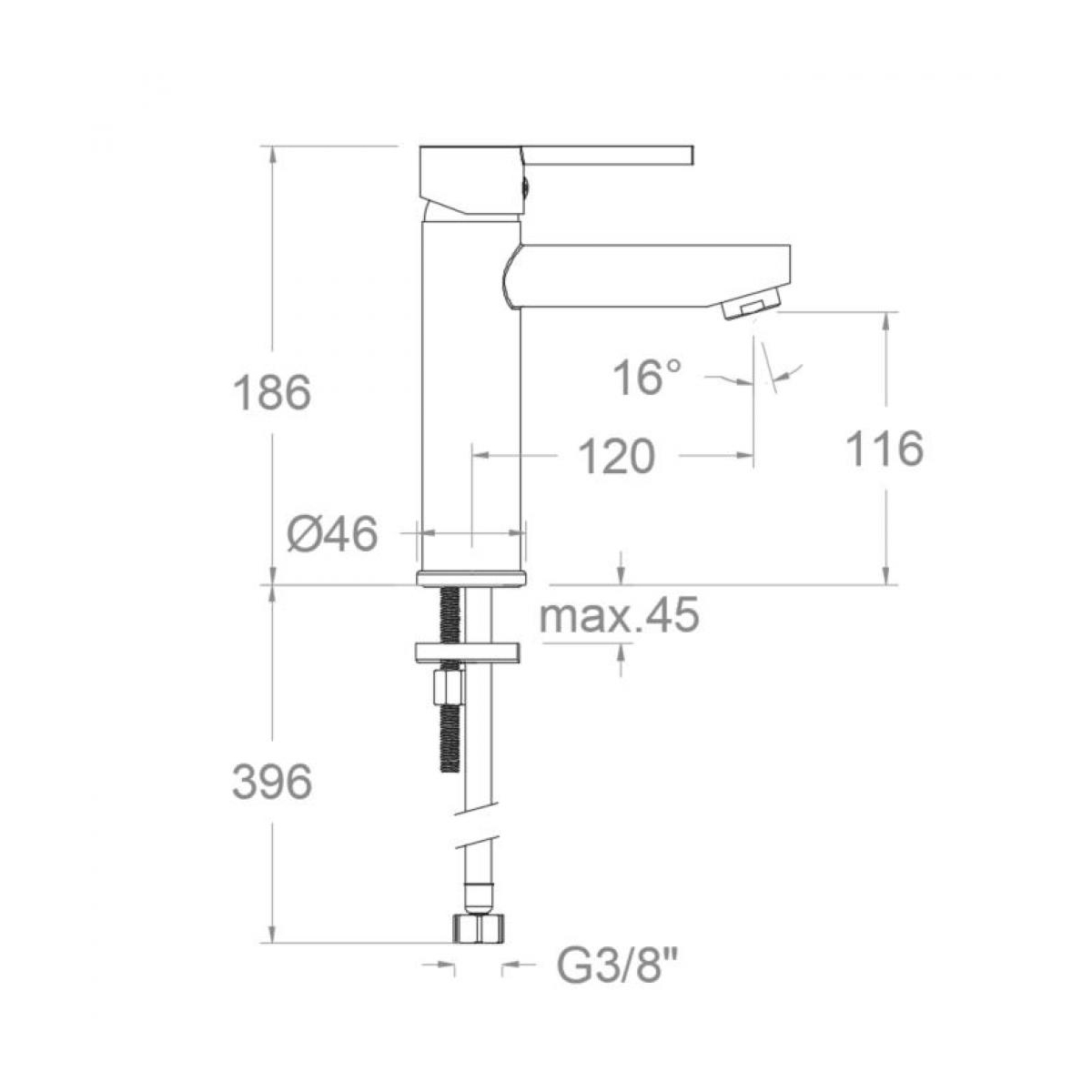Drako cold opening single-lever faucet