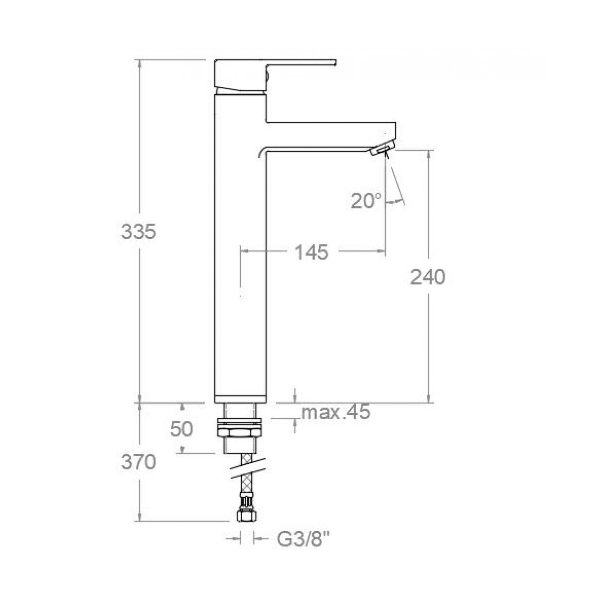 Drako high spout single-lever faucet