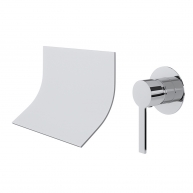 Drako chrome waterfall built-in faucet