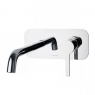 Drako chrome long spout built-in faucet in 1 piece