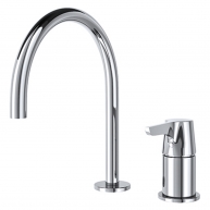 Adagio chrome single-lever shelf faucet