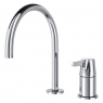 Adagio chrome single-lever shelf faucet