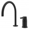 Adagio matte black single-lever shelf faucet