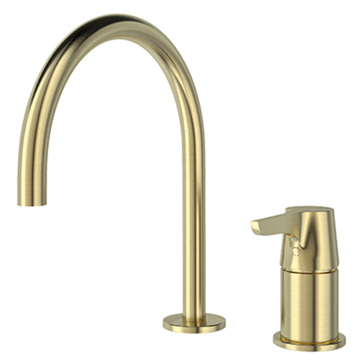 Adagio matte goldener Einhebel-Regalhahn