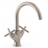 Montblanc Series High Double-Handle Basin Faucet Steel