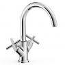 Grifo Bimando Alto Para Lavabo Serie Montblanc cromo